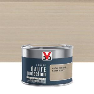 PEINTURE - VERNIS Lasure V33 Hp les contemporaines 8 ans chêne cendré satiné 0.125 l