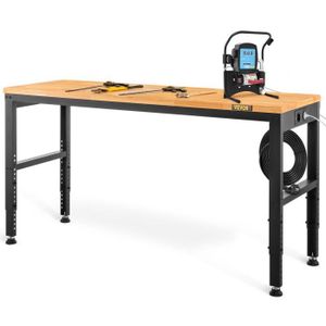 ETABLI - MEUBLE ATELIER VEVOR Établi Garage Atelier Table de Travail Hauteur Réglable 122 x 61 x 97 cm