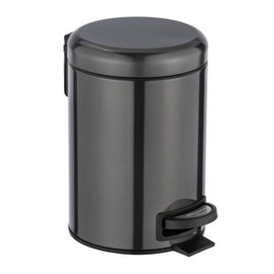 Petite poubelle salle de bain inox 3 litres (par pièce)