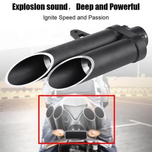 Échappement Double Tuyau d/'échappement 2 x 65 mm environ en acier inoxydable dans échappement Sport Optique