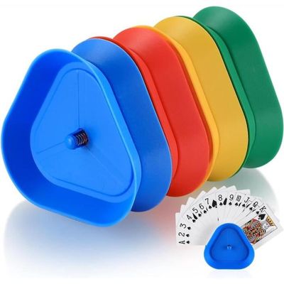 Support De Cartes à Jouer Lot De 4 Porte-Cartes à Jouer - Support Pour Enfants Et Adultes, Portable Pour UNO, Poker, Cartes à Collectionner Lot 4 Pour UNO Poker