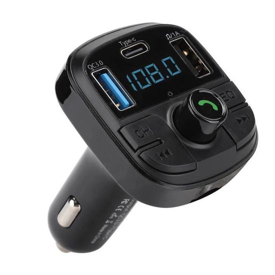 Lecteur Bluetooth de voiture Aramox lecteur de musique Bluetooth MP3 QC3.0 de voiture 