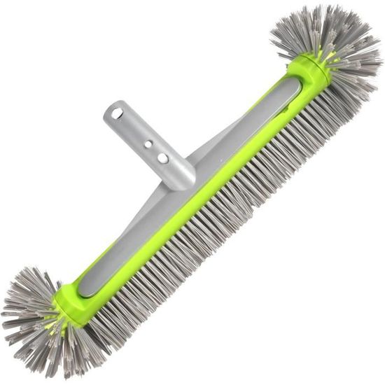 Brosse Piscine Incurvée Haut De Gamme – Poils Nylon Denses Pour Murs, Sol & Coins