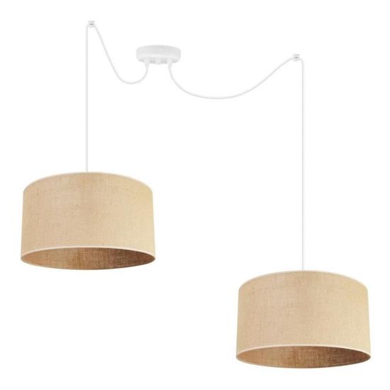 Suspension Pacôme 2 lumières - Un autre regard | Comptoir des Lustres