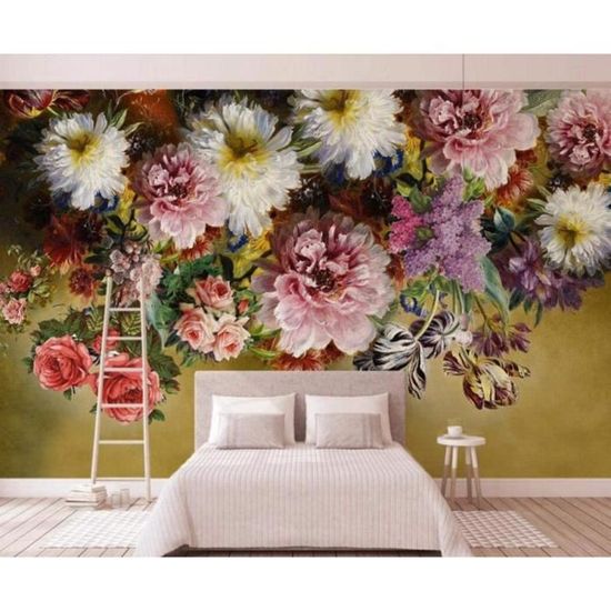 Tableau Decoration Murale Salon Papier Peint Panoramique 3D Tapisserie Intissé Murales Poster Photo Décoration Murale Effet Papier Peint Chambre