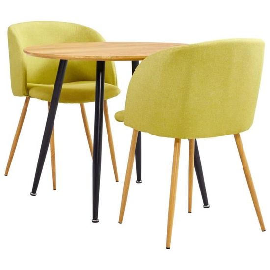 !Buy6025Luxueux-Ensemble table à manger de 2 à 4 personnes Style Industriel + 2 chaises Salle à Manger Complet - Ensemble table et c