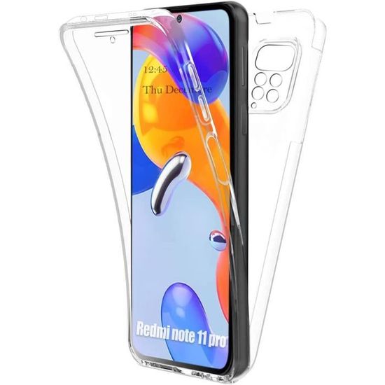 Coque 360 Protection Intégrale Pour Xiaomi Redmi - Modèles 11 Lite, 9A, Note 10/11 - Transparente