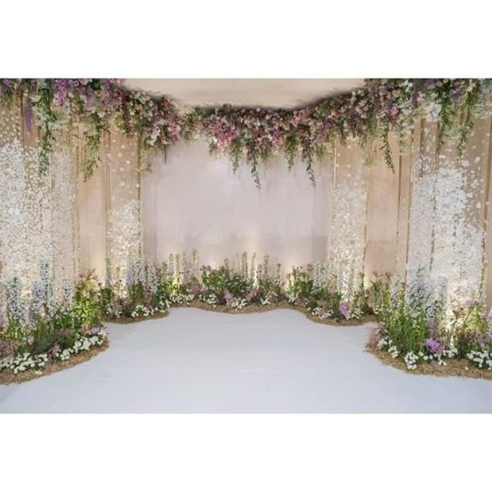 Toile de fond Photo Mariage Personnalisé Scintillement Violet BRP1-423