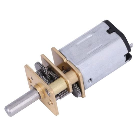 Mini Moteur DC 12V Réducteur N20 – Engrenages Métal, Arbre 3 Mm, 2000 RPM – Pour Robotique Et Modélisme