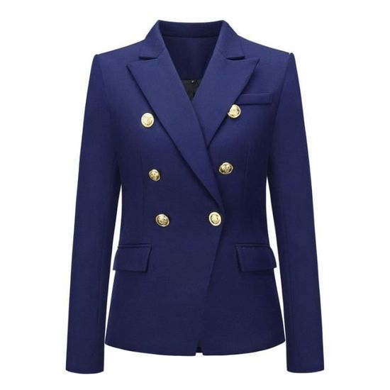 LMKIHUSA Blazer Grande Taille Pour Femmes Manches Longues Bouton Revers Manteaux Costume Travail Affaires Ouvert Devant Vestes Fausses Poches Coupe Ajustée 2025 Blazers Vert,TTG
