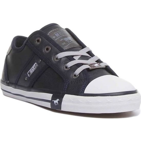 Mustang 1209301 Les femmes lacent des baskets occasionnelles dans la marine Bleu Cdiscount