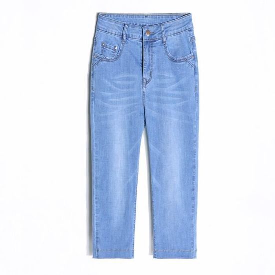 Pantacourt jean femme grande taille outlet