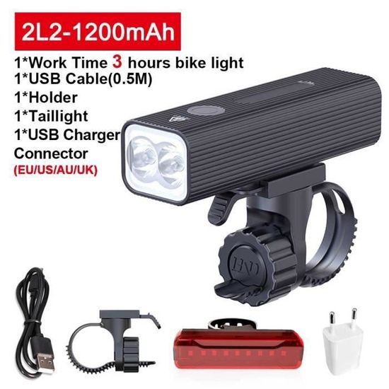 Ensemble de feux avant et arrière de vélo, Charge ... – Grandado