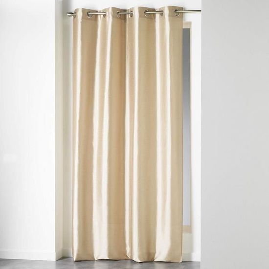 Rideaux Occultants à Oeillets Chinea Lin - 135x240 Cm - Tissu Chambray élégant Pour Une Obscurité Totale - Douceur D'Intérieur