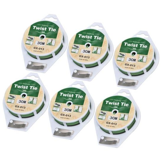 Fil De Jardinage Avec Cutter - 2 Bobines Vertes - Attaches Plantes Anti-Rouille
