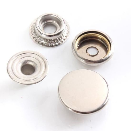 Boutons de rechange pour pantalons à river, 20 paquets, sans nickel