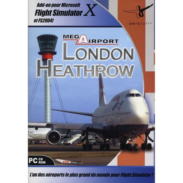 Flightsim Aeroport Londres / Jeu PC Cd-Rom