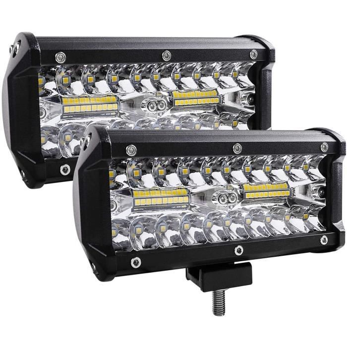 Barre de Lampe LED IP67 Étanche Feux de Travail LED 12V/24V Phare de Travail LED Tracteur Lumière de Travail pour SUV Camping-Car Re