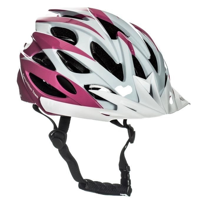 Sport Direct casque de vélo pour fille Taille 52-26 cm blanc, rose