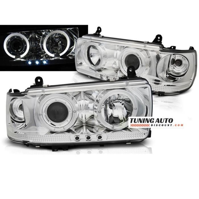 Phares avant Toyota land cruiser fj 80 90-97 chrome