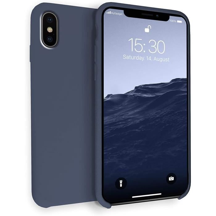 Coque Silicone pour Apple iPhone X/XS Caoutchouc - Toucher Doux - Housse Souple de Protection No Scratch Case Anti Choc et RaTZ