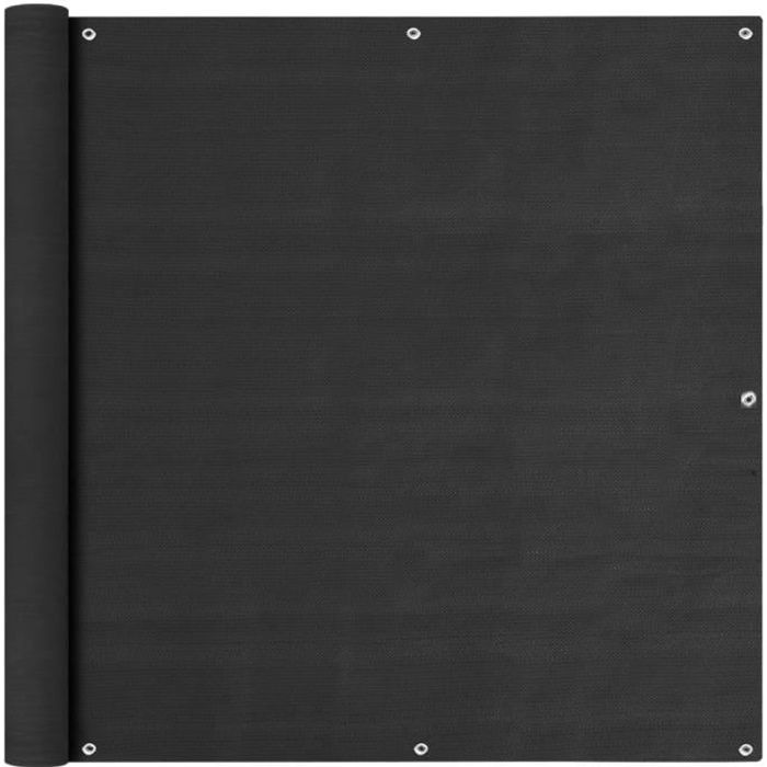 SYMPA©Haute qualité- Ecran de Balcon Brise-Vue Brise-Vent Paravent de Balcon- Ecran de Protection Ombre Jardin Anthracite 120x🎼6409