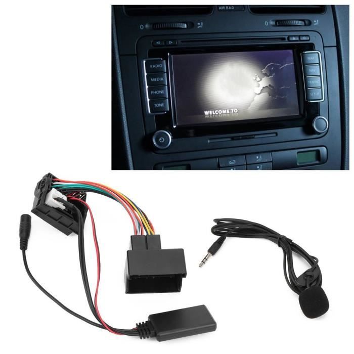 CHX-Adaptateur Microphone Fil Audio Auxiliaire 150 cm/59in Longueur Remplacement pour RNS 510/RCD 300