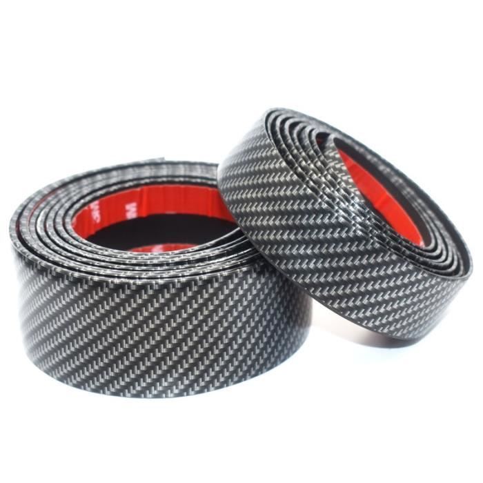 3CMX1M -Bande de moulage en caoutchouc de Fiber de carbone, bande de garniture noire douce pour pare choc, protecteur de rebord de p