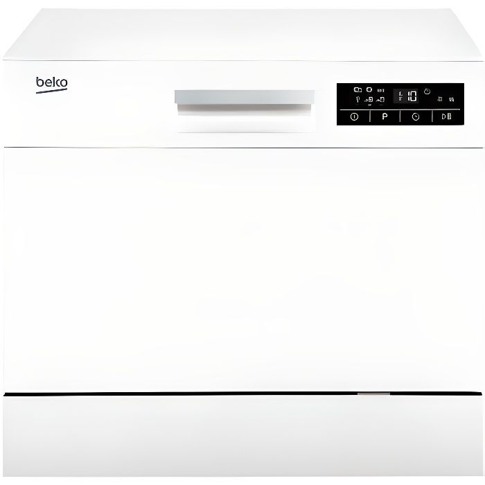 Beko DTC36610W, Comptoir, Blanc, Compact, Statique, panier, Acier inoxydable