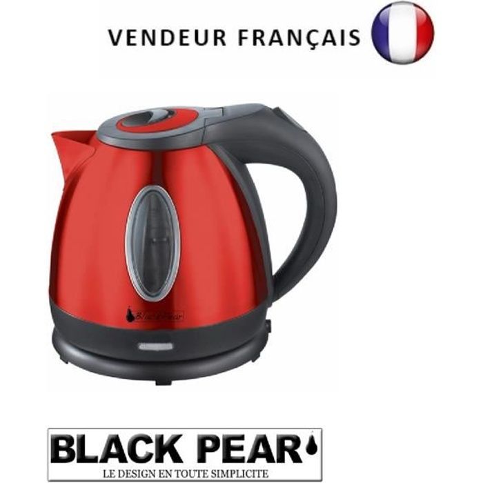 BlackPear Bouilloire Design Moderne Rouge Laque BSF1250