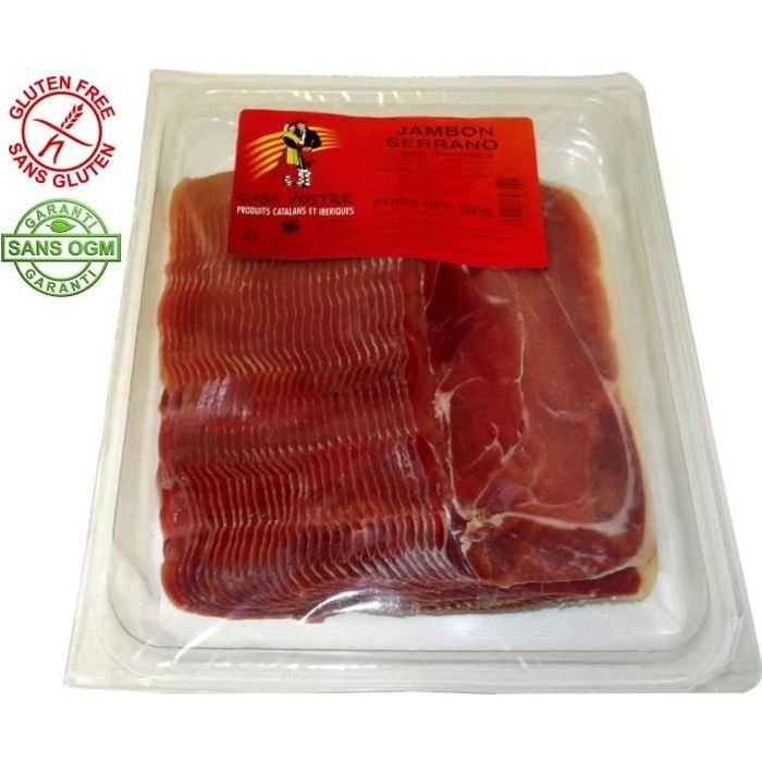 Jambon Serrano tranché 500 gr