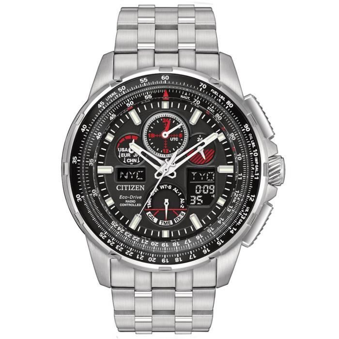 CITIZEN HOMME BRACELET & BOITIER ACIER INOXYDABLE ECO-DRIVE MONTRE JY8050-51E