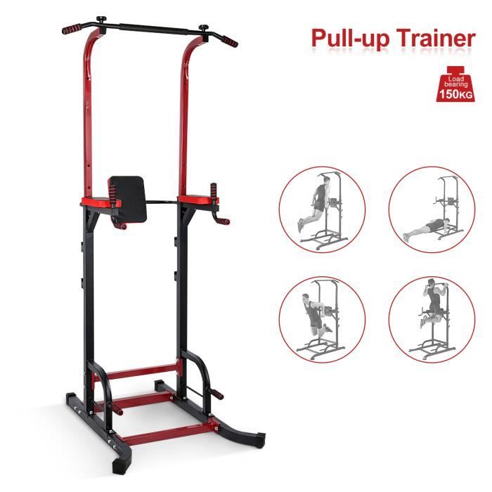 Station de tractions et fitness,Barre de traction Station musculation Dips station HB010 -VQU