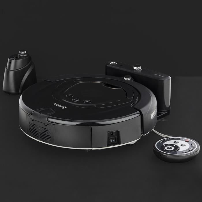 aspirateur robot intelligent jusqu'à 90 minutes noir