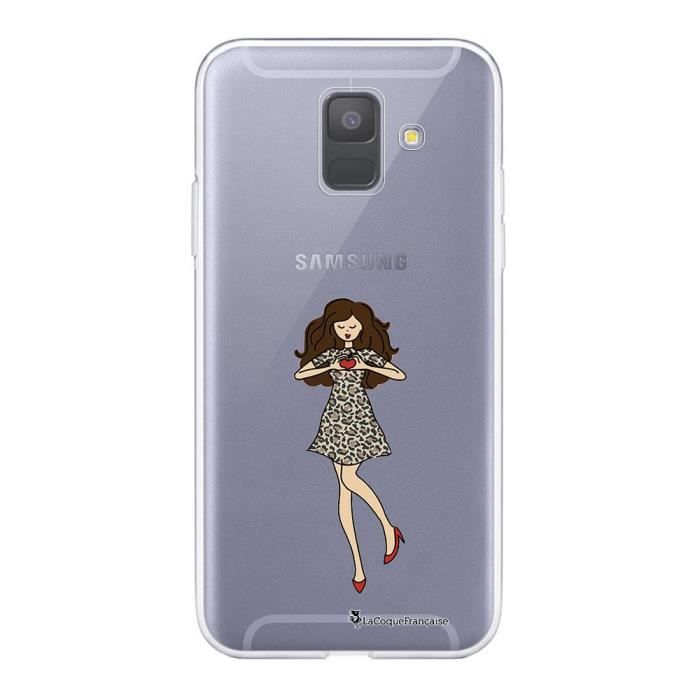 Coque Samsung Galaxy A6 2018 360 intégrale transparente Coeur d'amour Ecriture Tendance Design La Coque Francaise