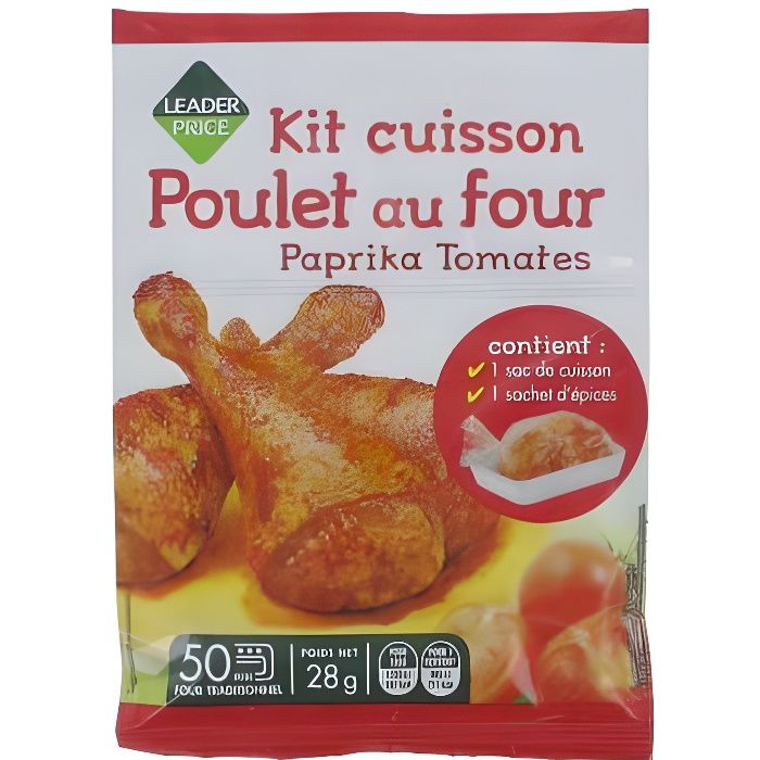 Kit de cuisson poulet au four - 28g