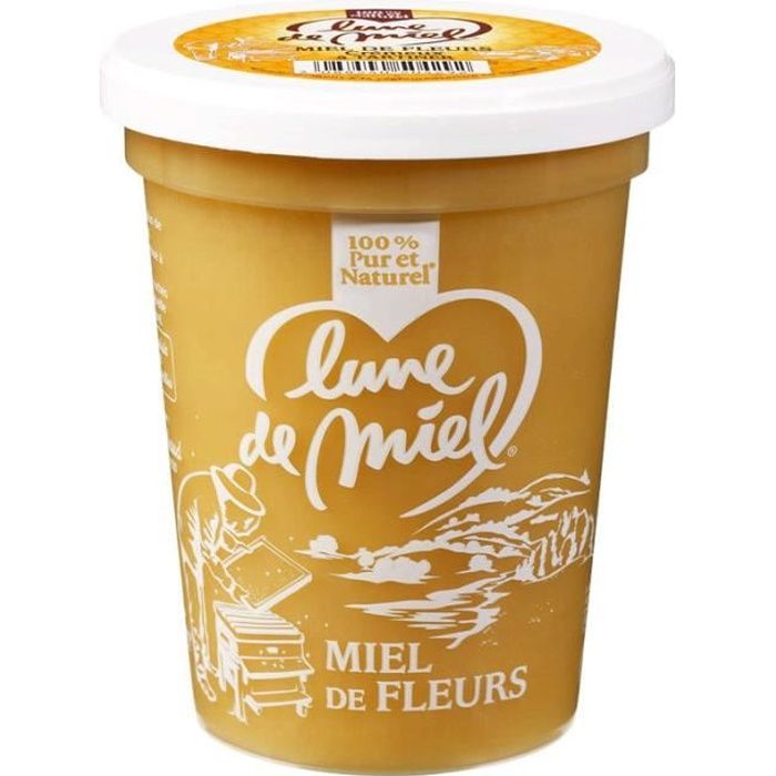 Miel de fleurs Lune de Miel - Crémeux à tartiner - 500 g