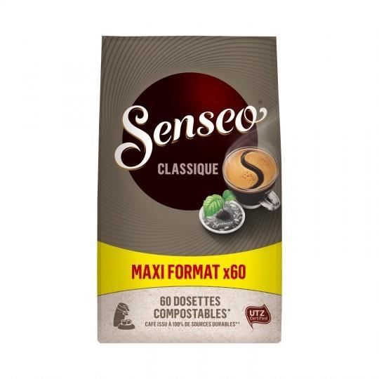 LOT DE 10 - SENSEO Classique Café dosettes - le sachet de 60 - 416g