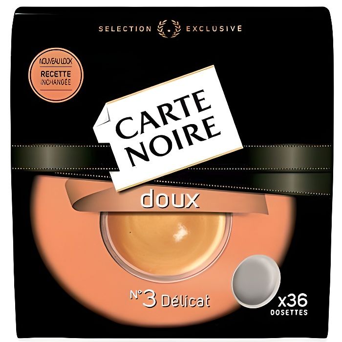 Dosette Senseo® Compatible Café Doux N°3 Carte Noire (x36) U