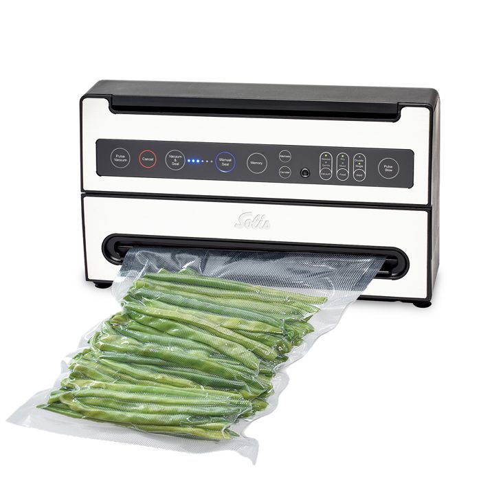 Machine Sous Vide Alimentaire - Fonction de Marinage et de Mémoire - Compartiment du Rouleau - Gris - VertiVac Plus 5703 Solis