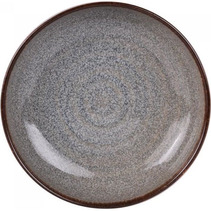 Assiette creuse 20 cm clara (lot de 6) - Table Passion Gris