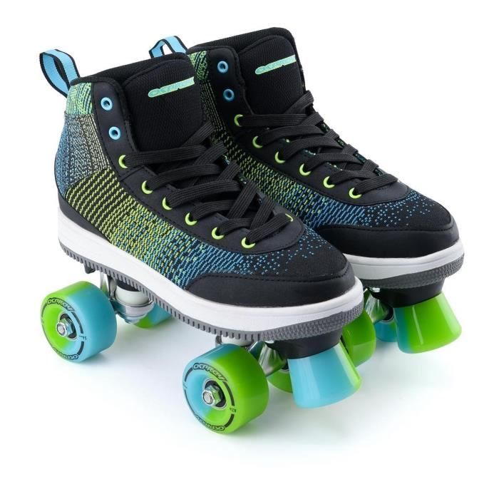 OSPREY Patins à roulettes Raver - Enfant - Noir, bleu et vert