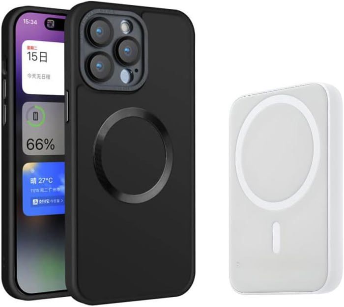 Power Bank Magnetico Mag-Safe 5000mAh – Ricarica Wireless 22.5W Con Cavo USB-C, Compatibile Con IPhone 16/15/14/13/12 (Mini/Pro/Pro Max)