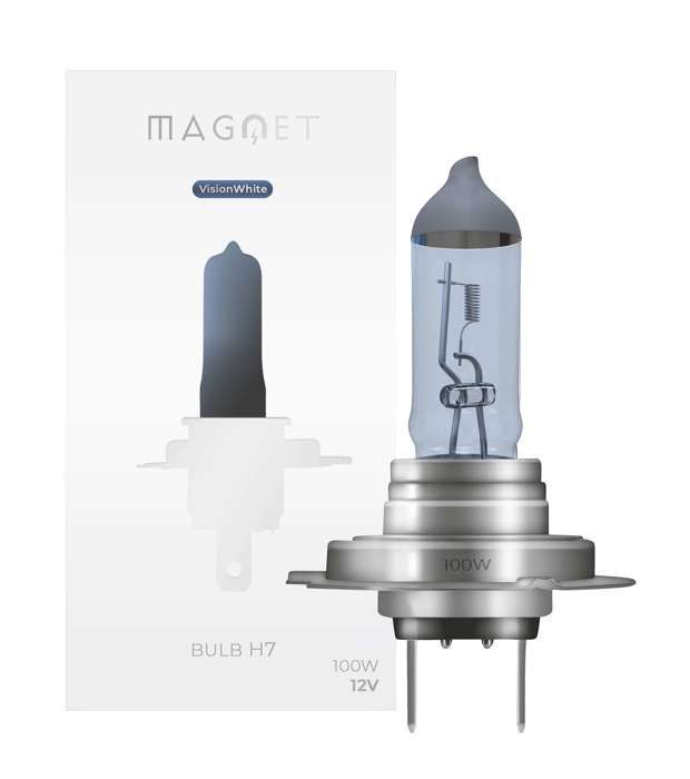 Ampoule Halogène H7 100W 6000K Pour Peugeot 508 (2012-2017) - Phare Route/croisement, Blanc Intense, Anti-éblouissement