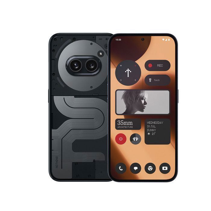 Smartphone Nothing Phone (2a) Plus 5G 12Go 256Go Noir 6.7" AMOLED 120 Hz MediaTek Dimensity 7350 Pro 5000 mAh