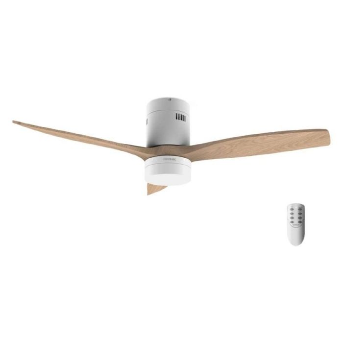 Cecotec Ventilateur de Plafond avec Lumière Energysilence Aero 5600 Classic. 40W Moteur DC Diamètre 132 cm Led 18W Minuterie 6 V - Cecotec