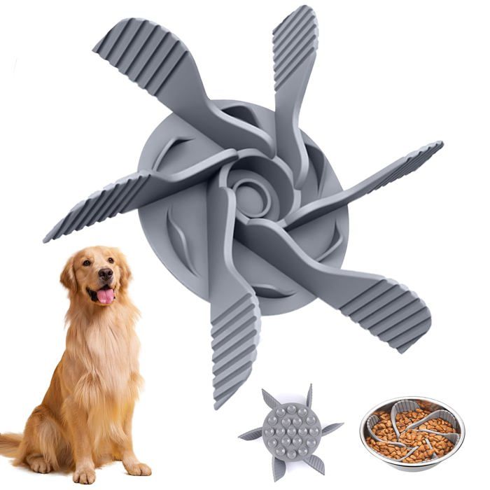Comparer les prix de Gamelle Lente Slow Food Insert pour Chien Insert Gamelle Anti Glouton Compatible avec Diverses Bols
