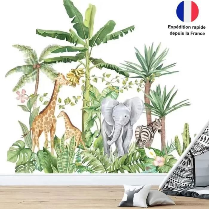 Generic Autocollant Mural Animal Africain Mignon Pour Chambre D'enfant En PVC à Prix Pas Cher | Maroc