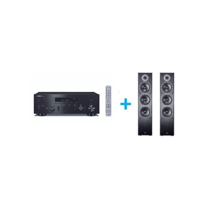Amplificateur Hi Fi Yamaha R N600A + une paire d'enceintes colonne Magnat Monitor S70 - vue 2