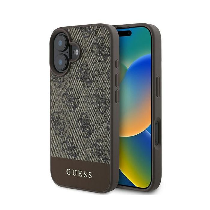 Étui Rigide Guess Pour Iphone 16 Plus 6.7 Avec Bande Inférieure Avec Logo - vue 2